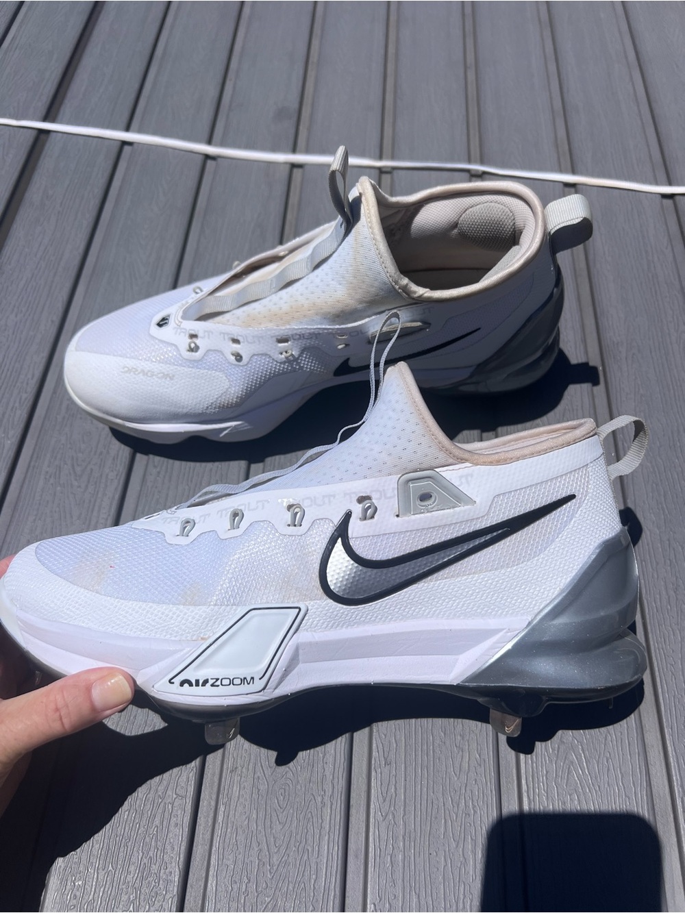 Nike Men’s Force Zoom Trout 9 Elite Metal Baseball cleats Sz 10 - Picture 7 of 10
